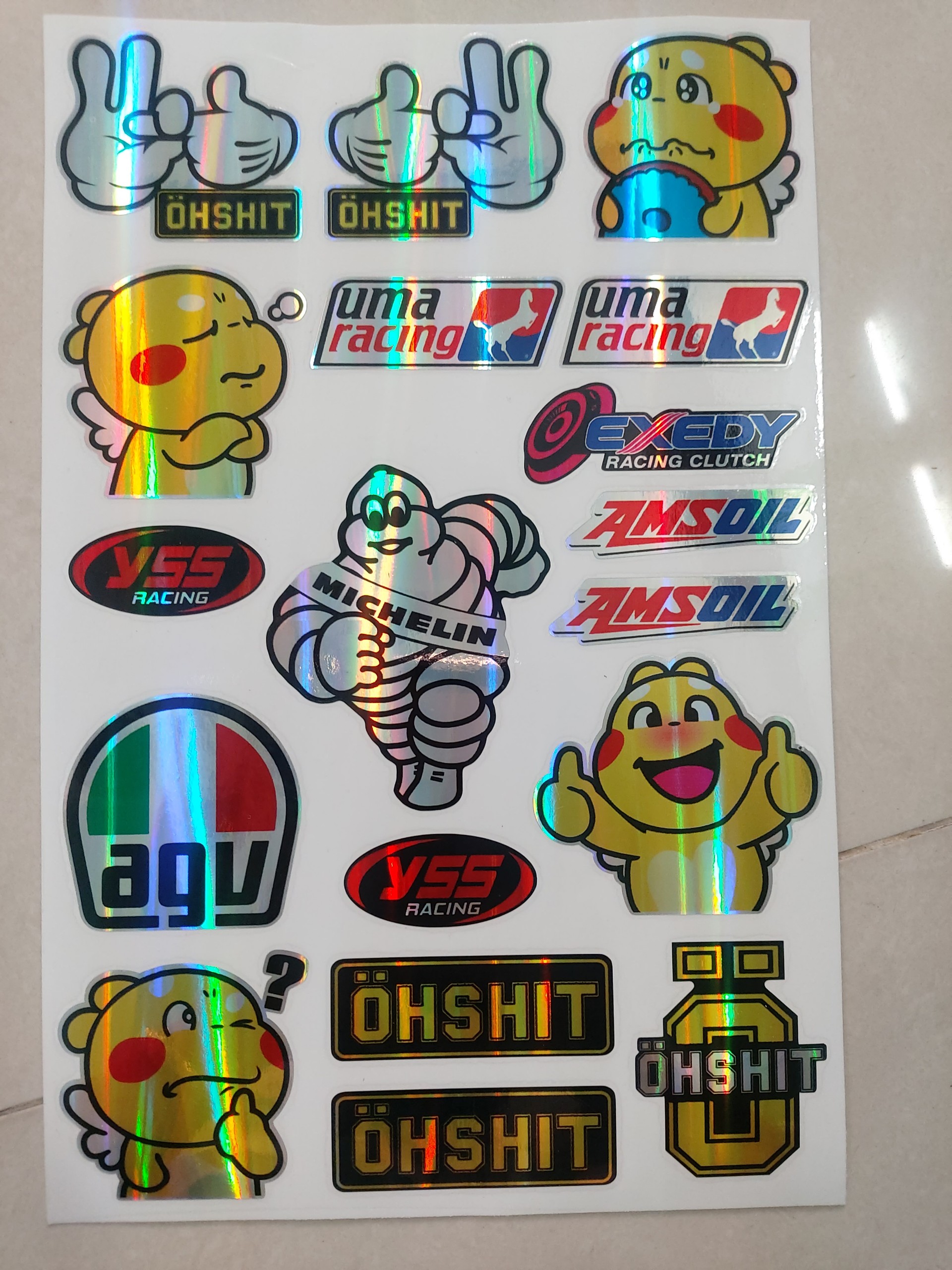 [HCM]combo logo sticker nhãn hiệu xe máy 7 màu