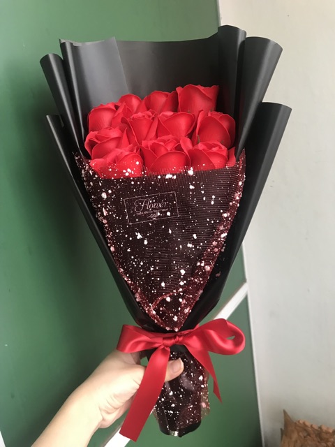 Hoa sáp bó 19 bông sang chảnh