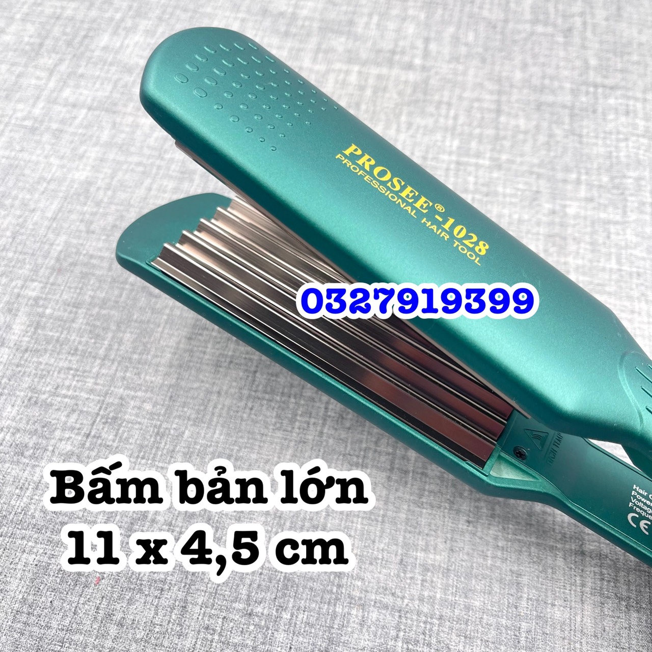 Prosee Máy Bấm Tóc Bản Lớn Cao Cấp PROSEE 1028 - 5 Răng Ceramic An Toàn Nhiệt Độ 100-230 Độ, Chất Liệu Hợp Kim, Đèn Báo Nhiệt, Kích Thước 4.5x11cm