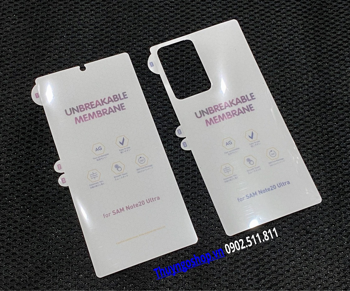Samsung Note20 / Note20 Ultra / Note10 / Note10 Plus / S10 5G - Dán nhám chống vân tay 100%
