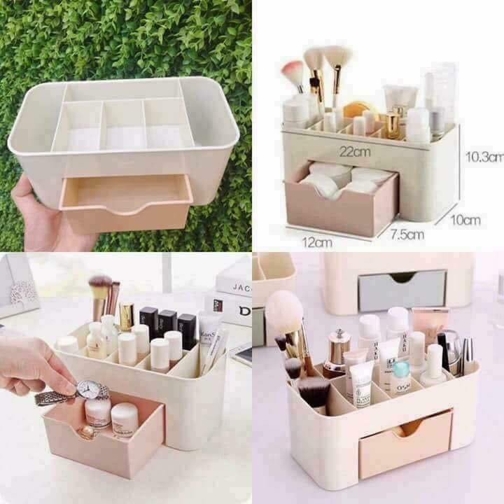 KỆ ĐỰNG MĨ PHẨM NHỰA MINI CÓ NGĂN KÉO