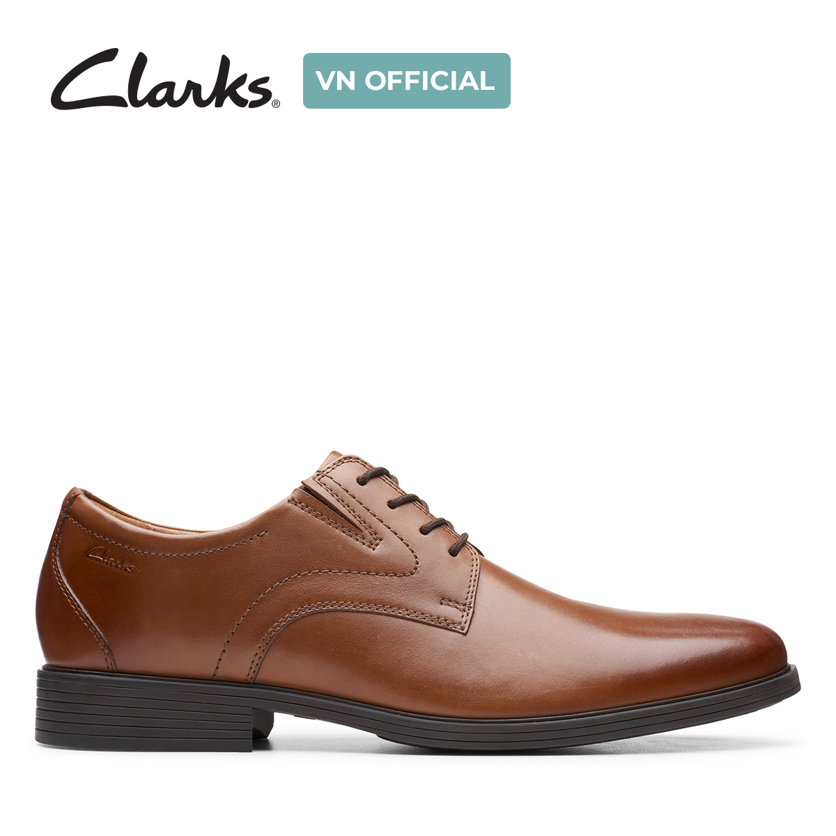 Clarks Men's Leather Western Shoes - Whiddon Plain