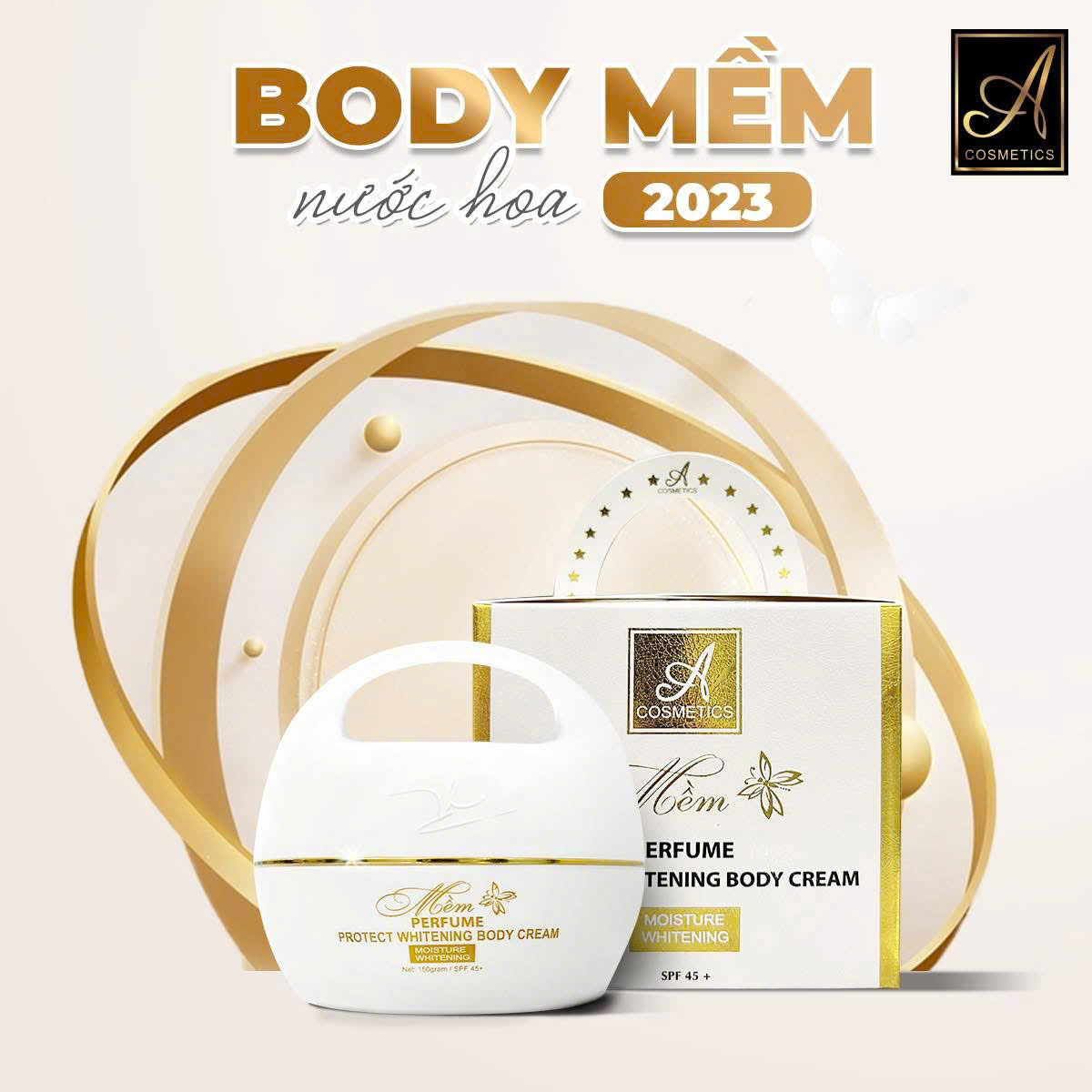 [Tặng Kem ủ trắng] ComBo 3 kem body mềm Acosmetics, 150mlx3