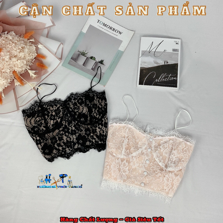 [HCM]áo hai dây ren không có mút ngực A17