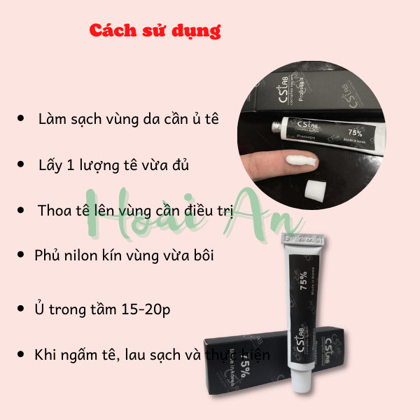 Kem ủ Tê CsLab đen 75% loại 1 | Tê Đen Hàn Quốc