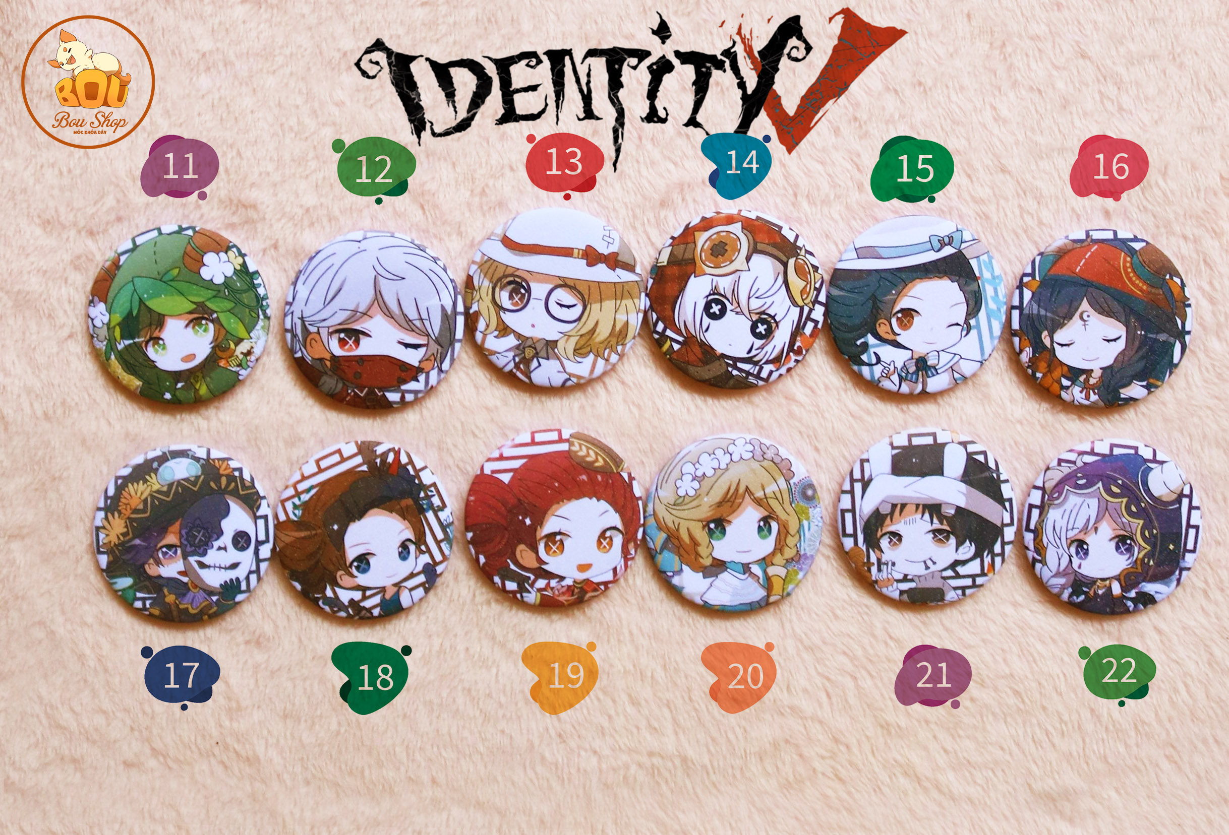 [HCM]Huy hiệu lấp lánh - Anime Pin - Identity V