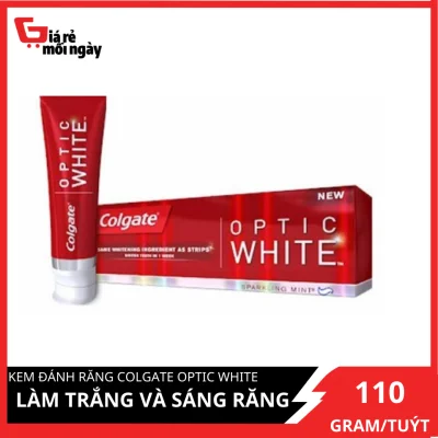 Kem đánh răng Colgate Optic White Làm trắng và sáng răng tuýp 110g
