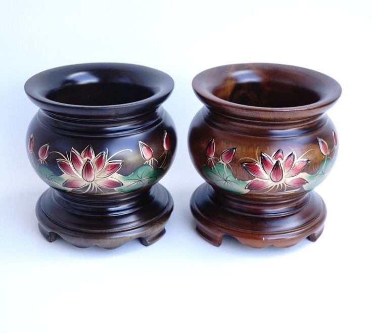 Bát nhang gỗ cao cấp ngang 13cm
