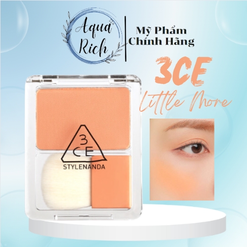 Phấn Má Hồng 3CE Blush Blusher Vuông [Double Think + Last Time + Little More]