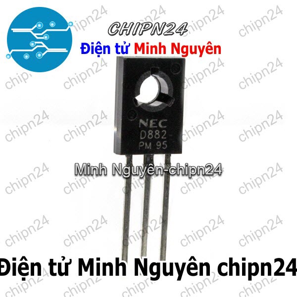 [10 con] (KT1) Transistor D882 TO-126 NPN 3A 40V (2SD882 882) - HH000981