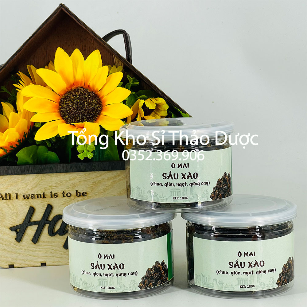 Ô mai sấu xào gừng (Ô mai truyền thống) - Túi 100g