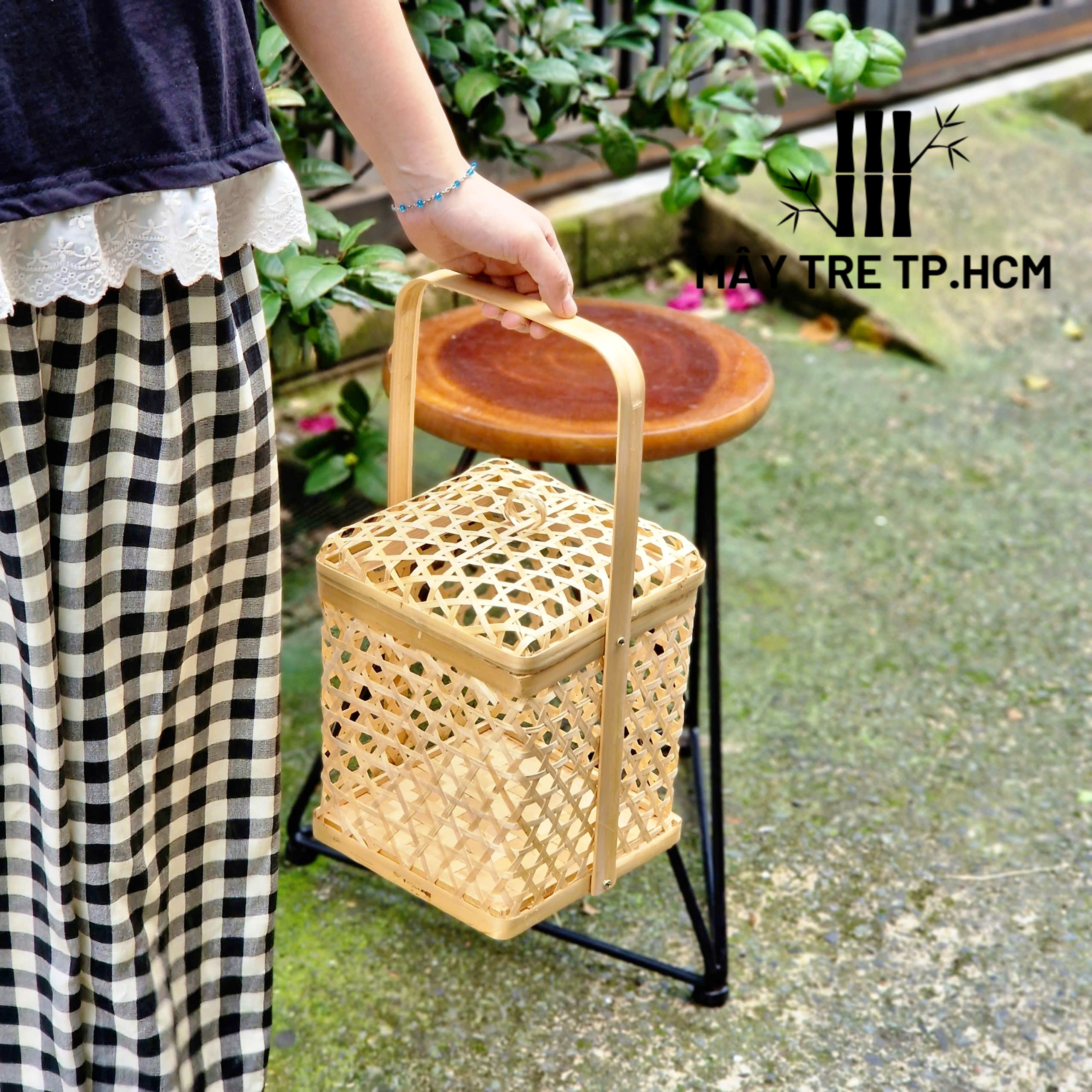Giỏ mây tre đựng quà, trái cây, giỏ đựng quà tết