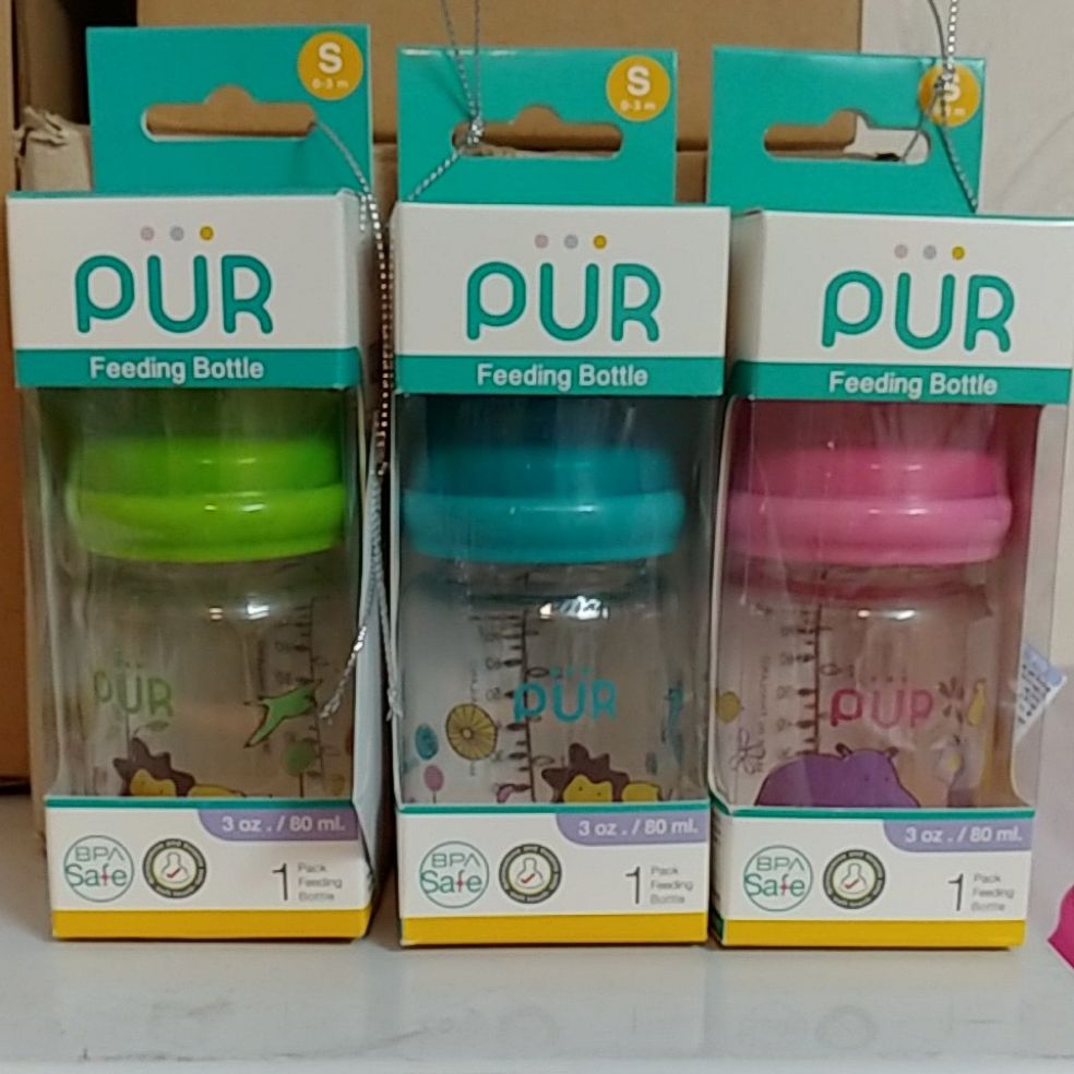 Binh sữa Pur cổ thường thân thon 80ml