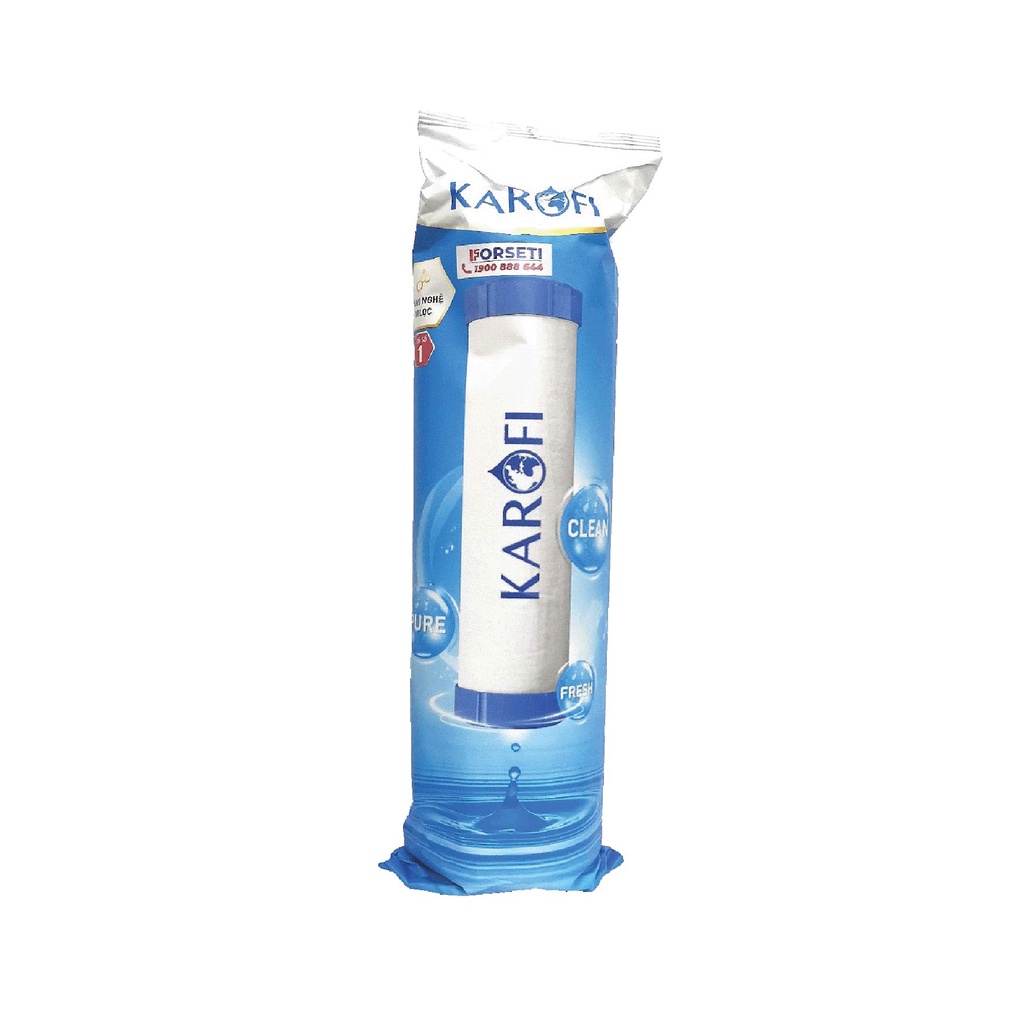 Combo 4 lõi lọc thô (Bộ lọc thô số 1,2,3 + lõi số 1) cho máy lọ nước RO Karofi
