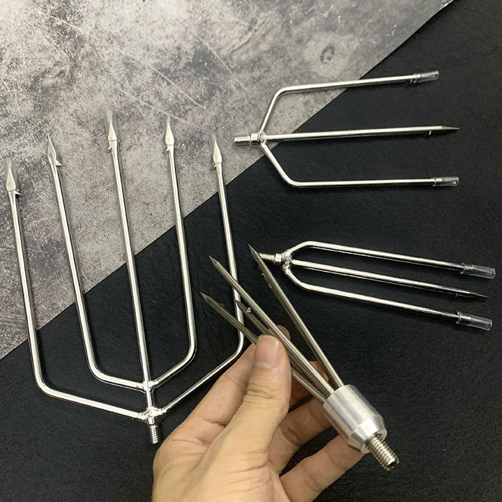Dụng cụ bắt cá 3 tiêu có ngạnh bản nhỏ ( CHƯA CÓ CÁN)