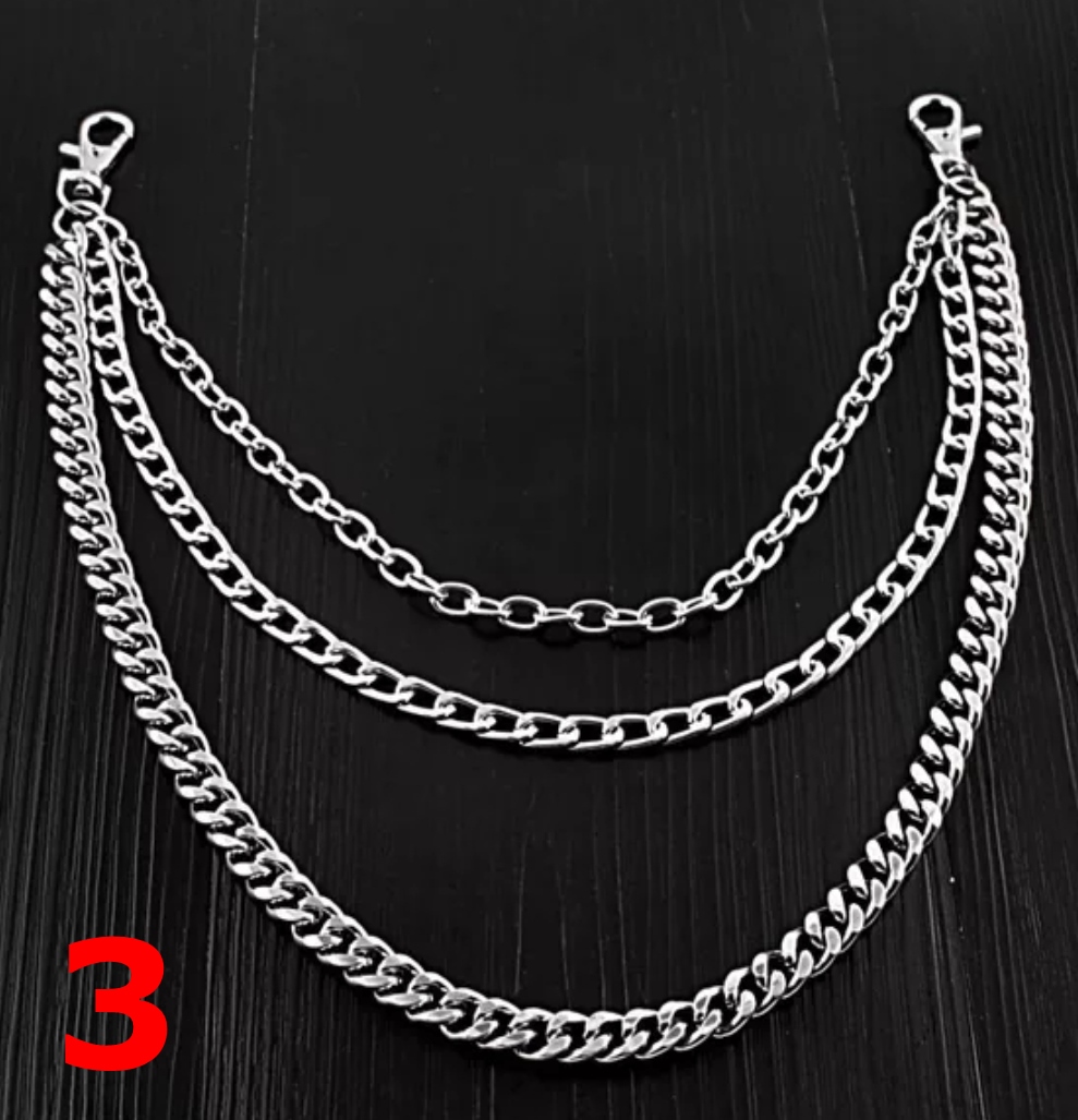 [Hoàn Tiền 15%] [HCM]Dây Xích Chain Móc Quần Unisex Nam Nữ
