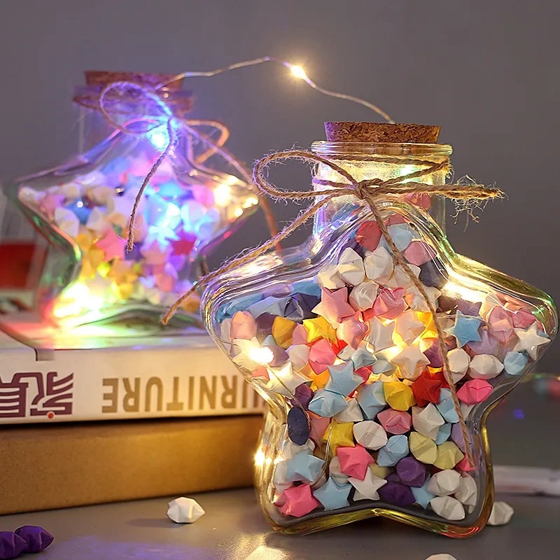 Lọ Điều Ước Giấy Xếp Hình Ngôi Sao