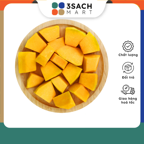 [Chỉ Giao HCM] [RTC] Bí Đỏ Hồ Lô Cắt Sẵn - Khay 300gr