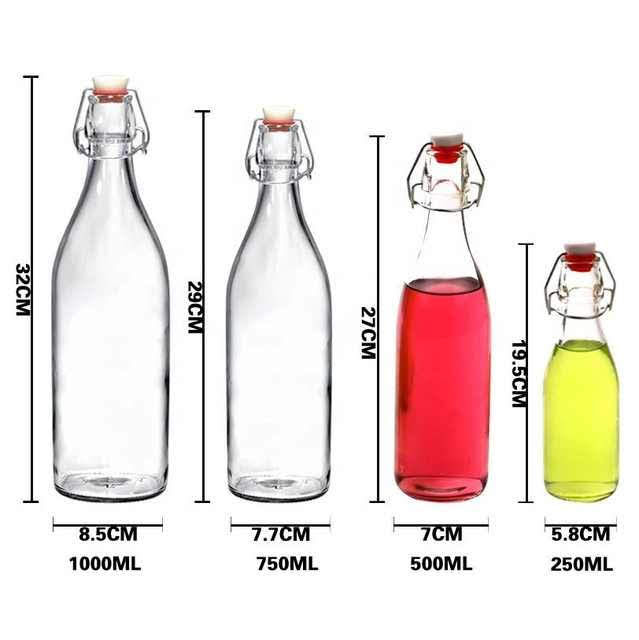 Chai Thủy Tinh nắp gài 250ml