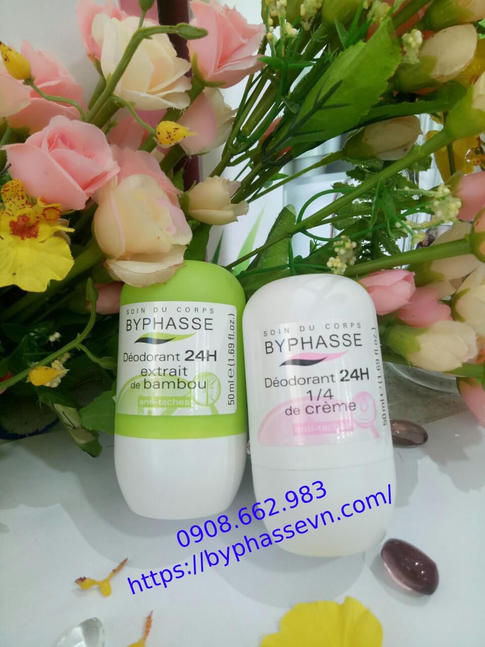 [HCM]Lăn Khử Mùi Byphasse (24h Deodorant ¼ of cream (roll-on)