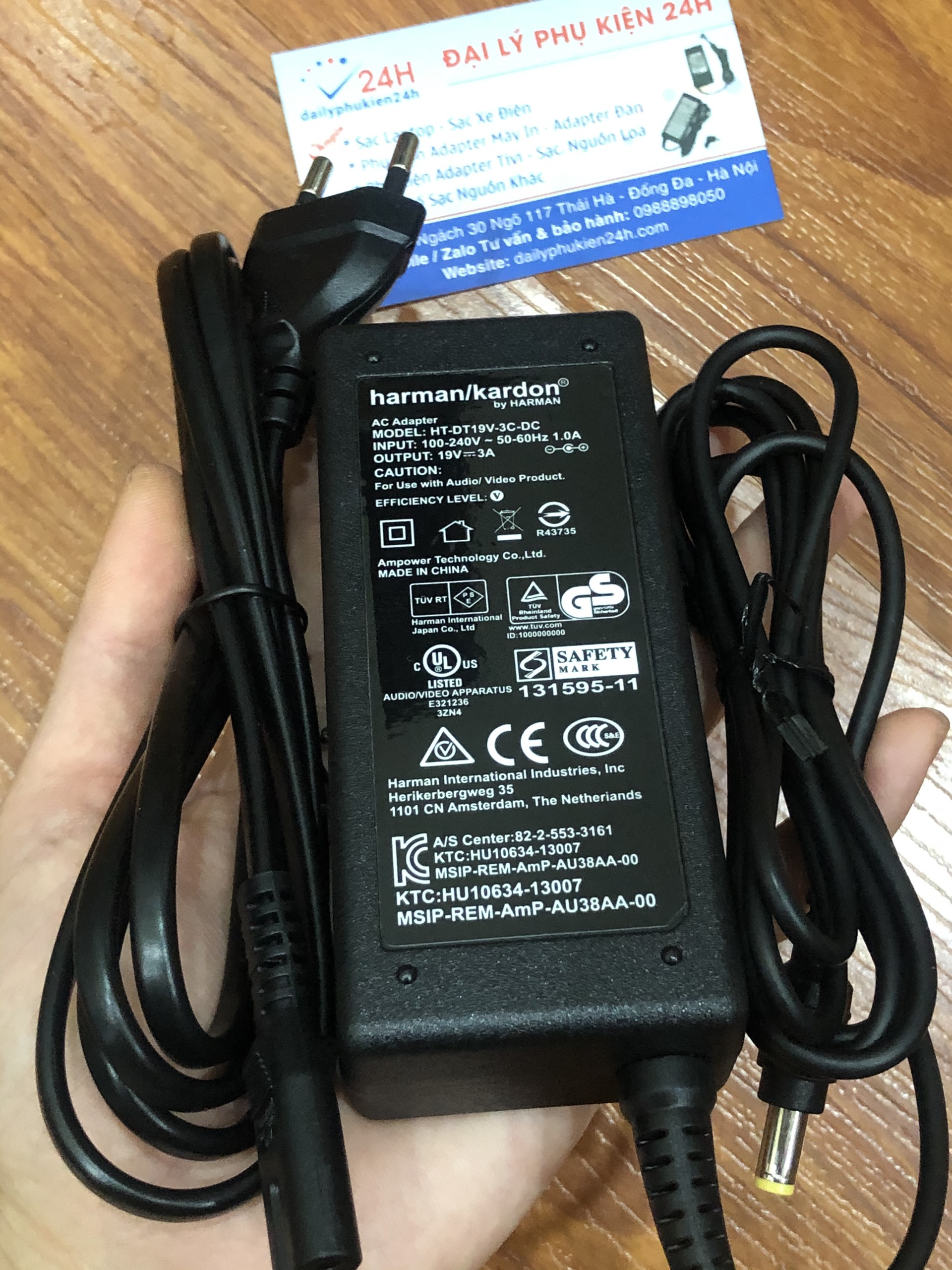 adaptor nguồn DC 19v 3a loại tốt