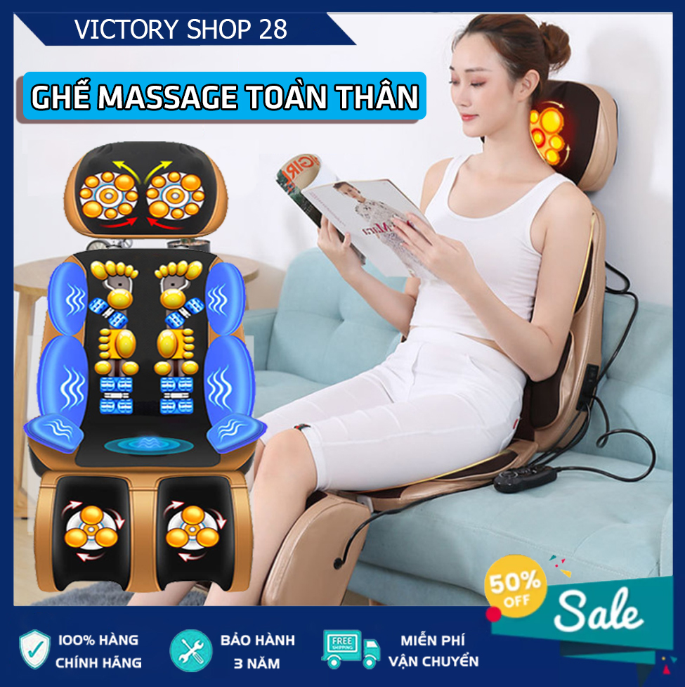 Ghế massage toàn thân hồng ngoại trị liệu đa năng - ghế matxa toàn thân cao cấp sử dụng con lăn 3D - ghế massage trị liệu đau nhức mỏi toàn thận an toàn hiệu quả