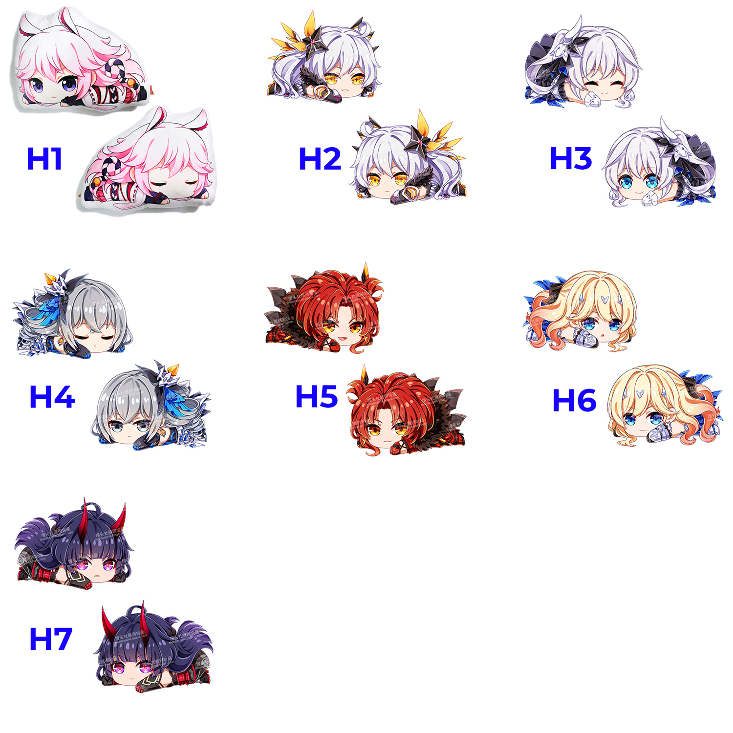 [7-11/12 VOUCHER 8%]Gối ôm Gối ngủ Anime chibi - Honkai Impact 3 [AAM] [PGN44]