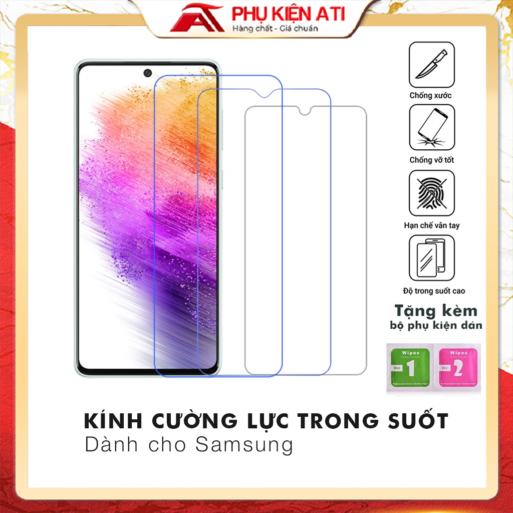 Tempered glass Samsung M52 full screen and not full transparent-accessories ATI