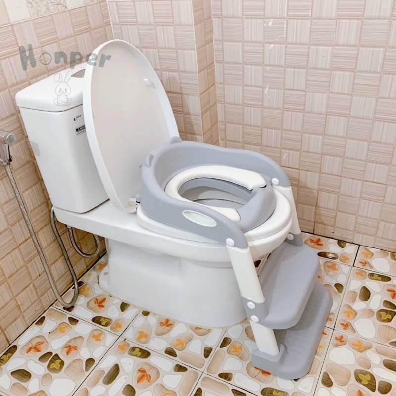Thang bô 2 bậc gấp gọn chính hãng honper cho bé