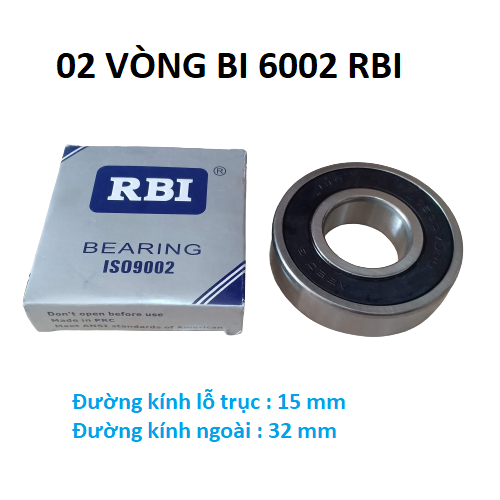 02 Vòng bi 6002 RBI chất lượng cao