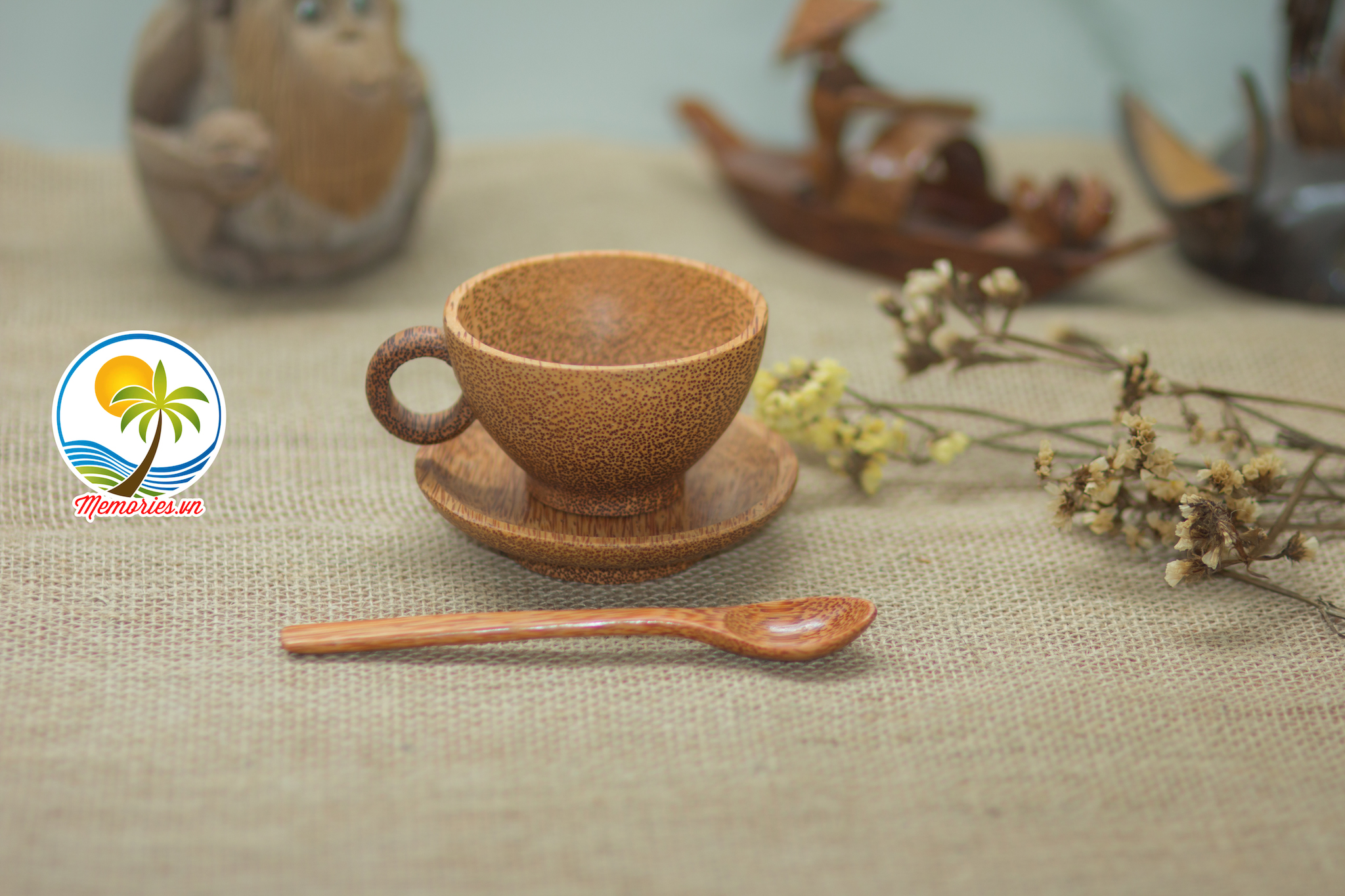 Bộ Ly, Tách Cafe Làm Từ Gỗ Dừa