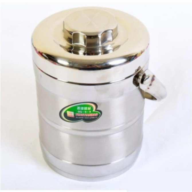Cặp lồng inox 1,4l hàn quốc 3 ngăn chứa đồ ( bạc)