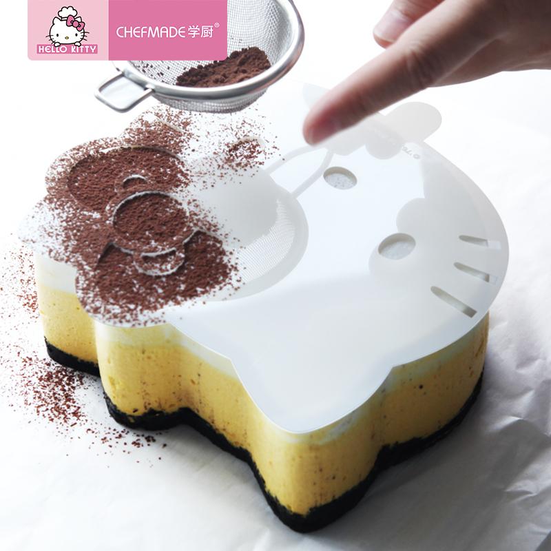 Hello Kitty (Hello Kitty) Được Ủy Quyền Chính Hãng 304 Thép Không Rỉ Mousse 4/6/8-Inch Khuôn Bánh Chef Made