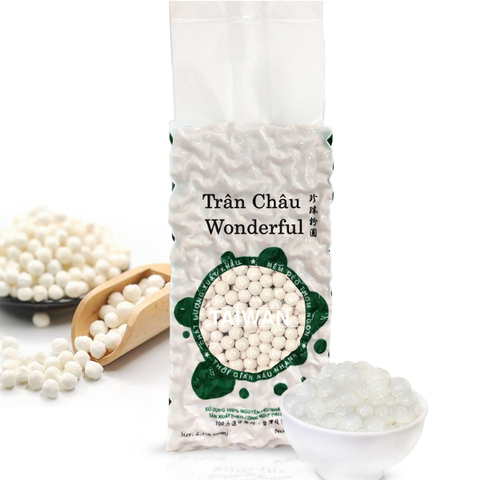 Trân châu trắng wonderful - túi 100g tách lẻ từ túi 1kg