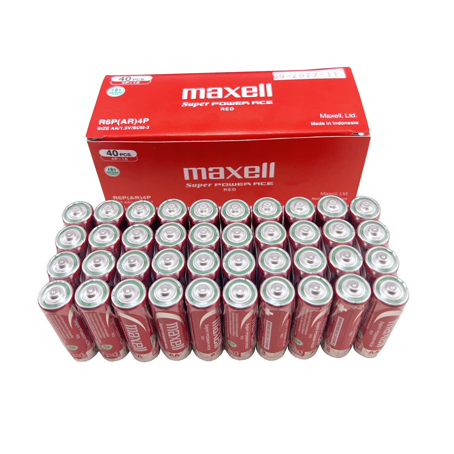 Pin AA ( 2A ) Maxell ( pin tiểu Lớn) carbon  Siêu Bền R6P (Đỏ)  Maxell Super Power Ace