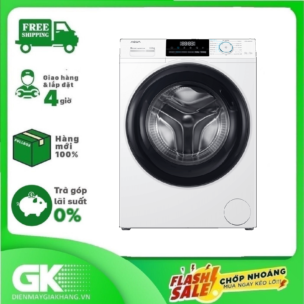 Máy giặt Aqua Inverter 8 kg AQD-A802G