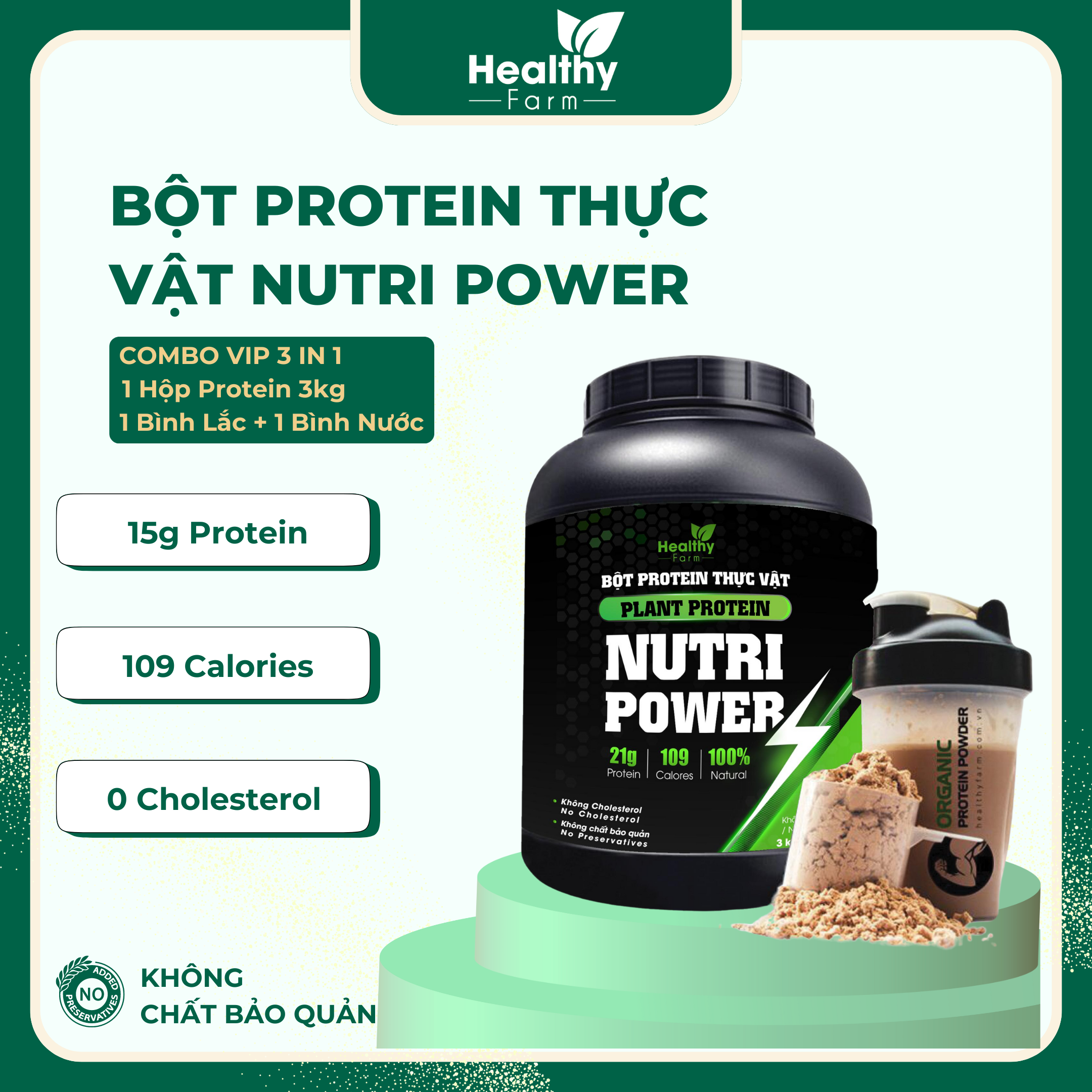 Bột Protein Thực Vật Nutri Power 3kg