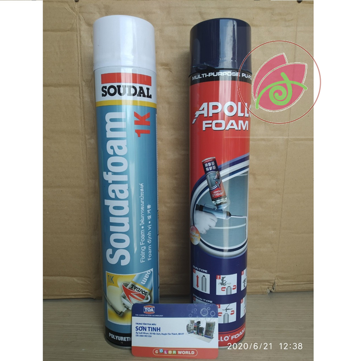 Keo Bọt Trương Nở Apollo Foam Hoặc SOUNDAFOAM - Chất Trám Khe, xịt foam