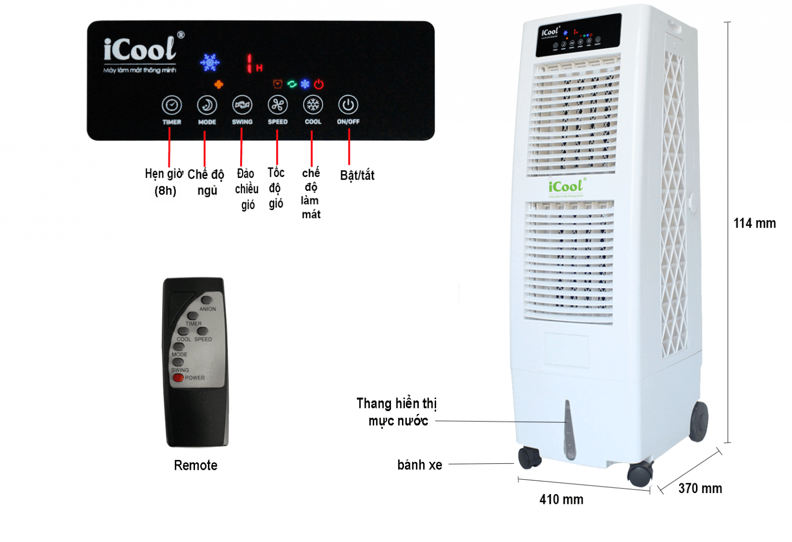 Máy làm mát thông minh IC-702 mini