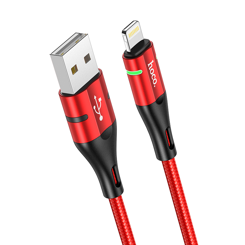 Cáp sạc nhanh Hoco U93 siêu bền 2.4A iPhone / Android/ iPad dây dài 1.2m