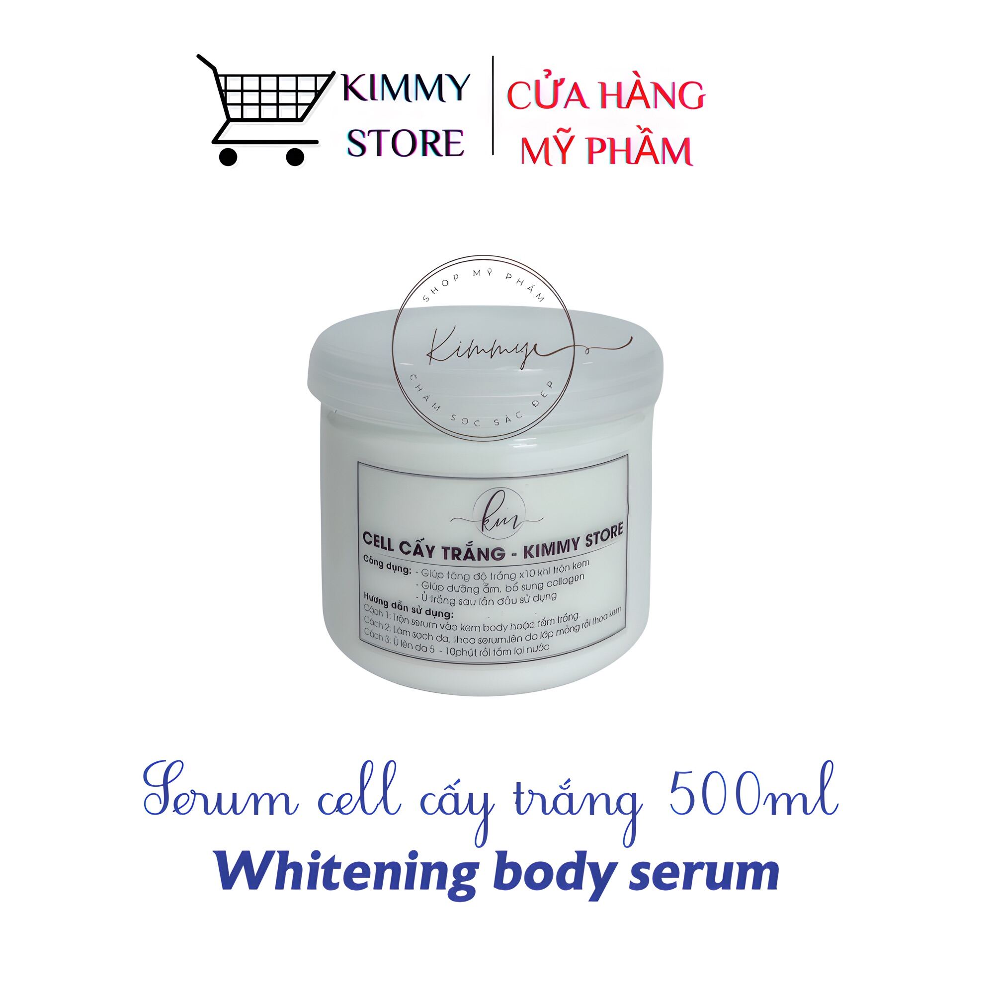 Lẻ hộp 500g cell cấy trắng sữa
