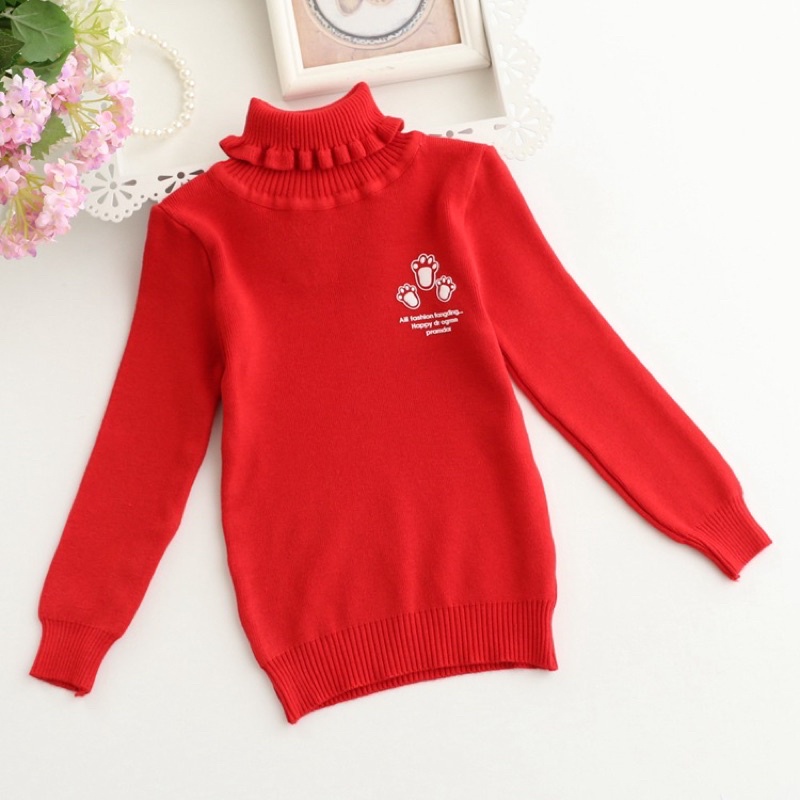 Áo Len Cao Cổ Giữ Ấm Cho Bé, Len Mịn Mềm Đẹp