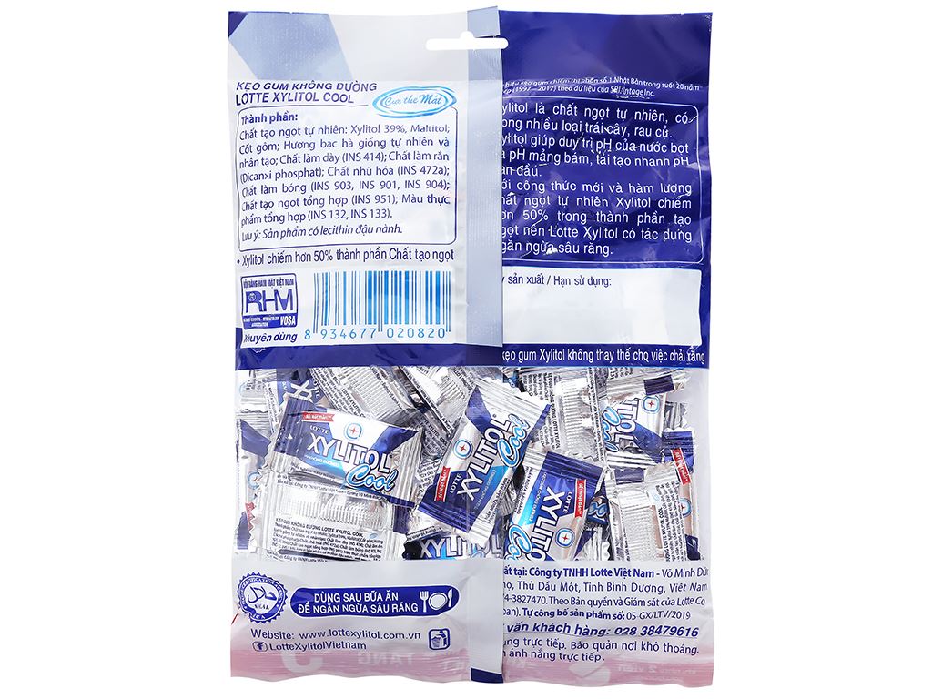 Kẹo gum không đường Lotte Xylitol Cool
