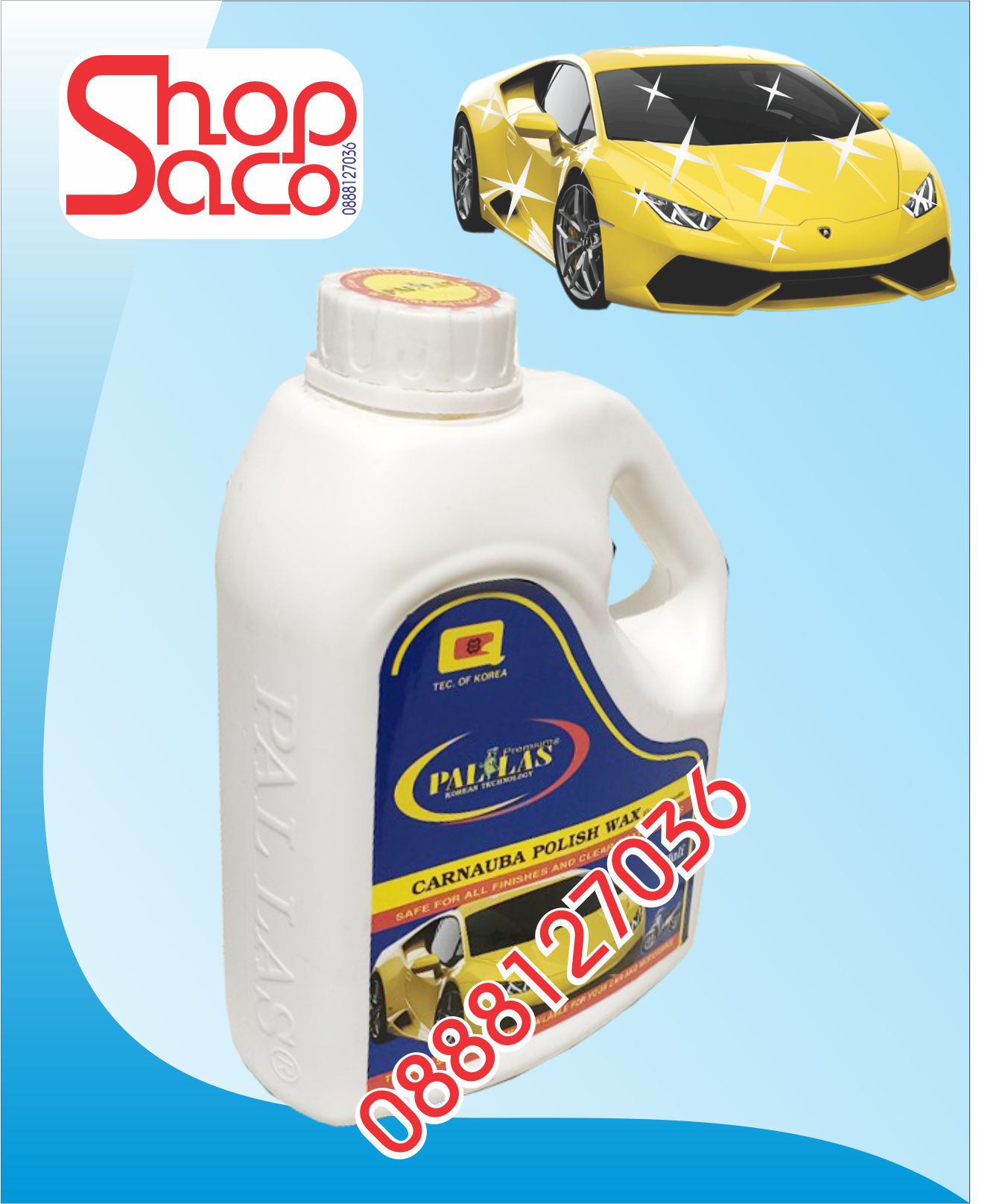 Wax Dưỡng Bóng Sơn Xe Pallas - 1.5 Lít