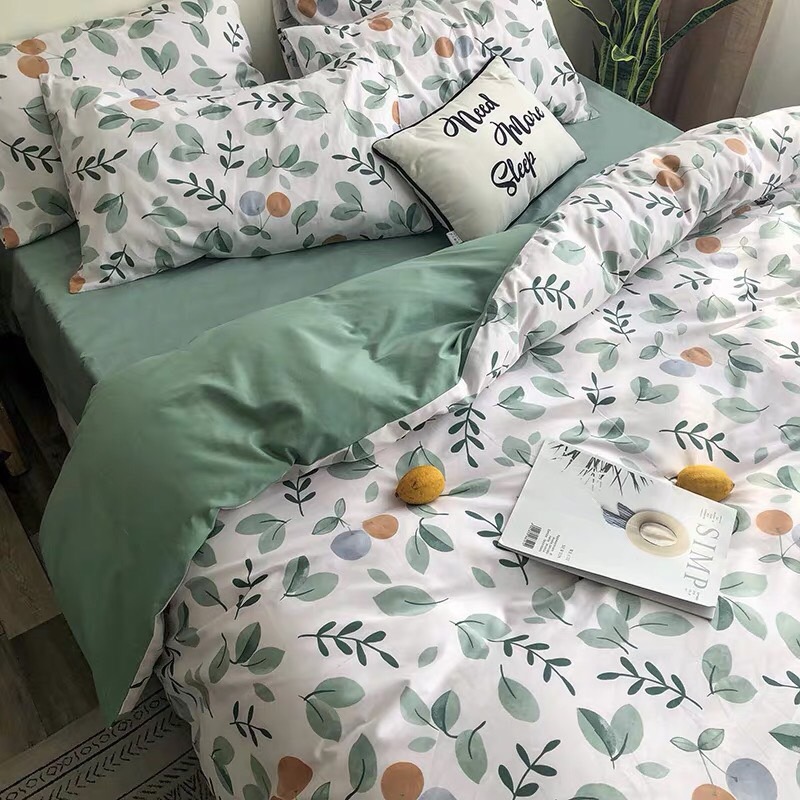 Trọn Bộ 4 Món Cotton Poly Nhập Mẫu VƯỜN CAM