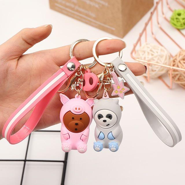 Móc Khóa We Bare Bears cao cấp