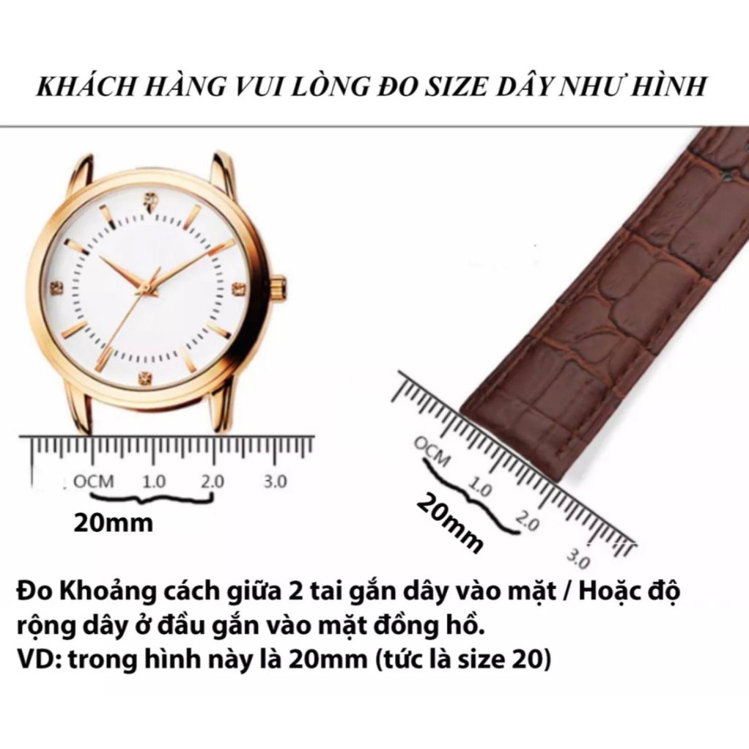 Dây đồng hồ da nam nữ da bò 10mm 12mm 14mm 16mm 18mm 19mm 20mm 21mm 22mm 24mm cho dây đồng hồ casio dw seiko orient swarovski tissot omega ls05 patek philippe citizen fossil longines ck skmei michael kors burberry