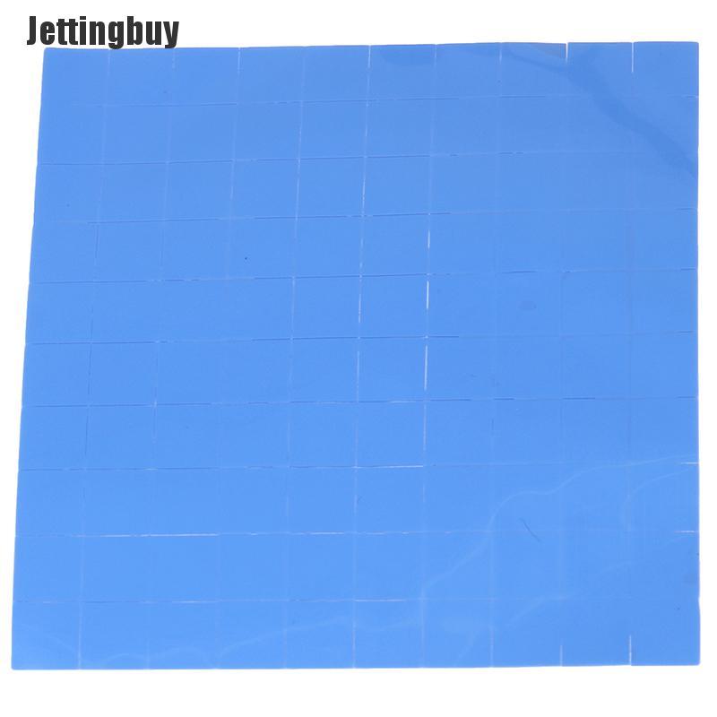 Jettingbuy 100Pcs 10*10*0.5mm Thermal Pad GPU CPU Heatsink Cooling Conductive Silicone Pad