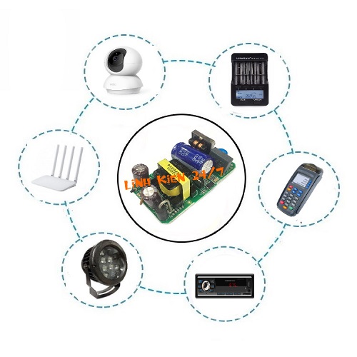 BO MẠCH NGUỒN ADAPTER 12V 2A KHÔNG VỎ