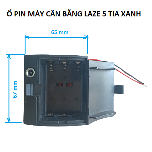 Ổ pin máy cân bằng laze 5 tia